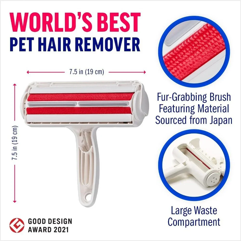 Pet Hair Remover - Lint Roller for Pet Hair - Cat and Dog Hair Remover for Couch